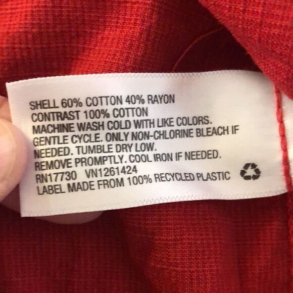 Belted Red Faux Wrap Dress with Pockets Vacation or Beach 🏖 by Universal Thread - Picture 10 of 17